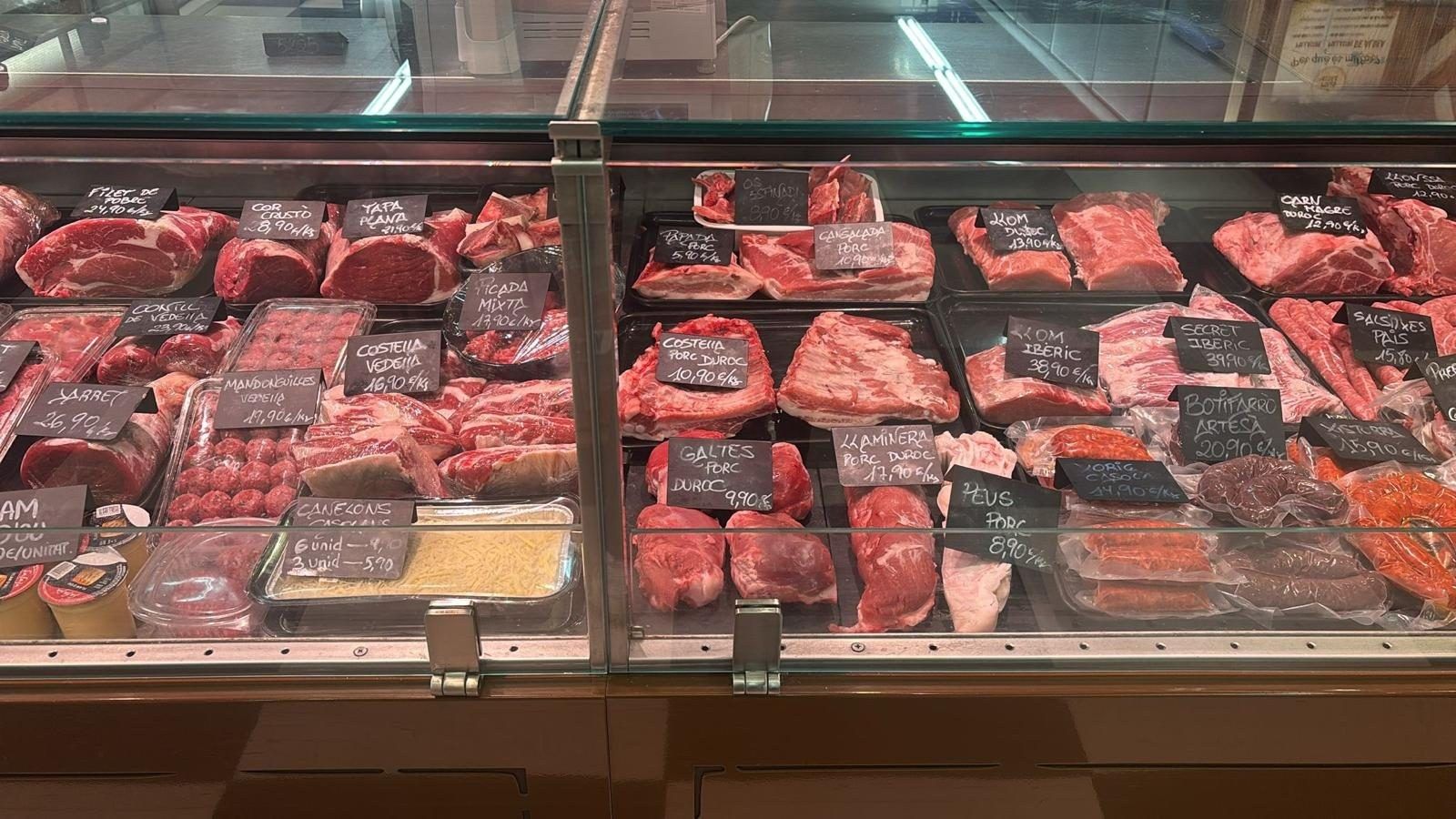 Vitrina de porc i vedella